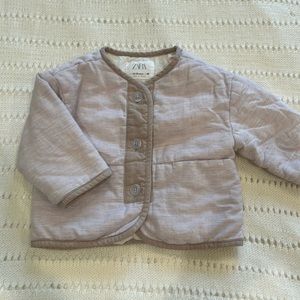 Zara toddler girl jacket 12-18 months pink purple